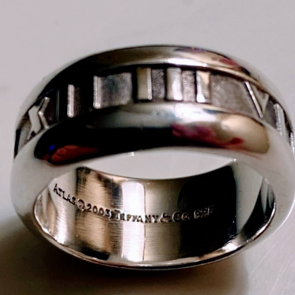 Authentic Tiffany & Co. 925 Atlas Roman Numeral Size 5-6